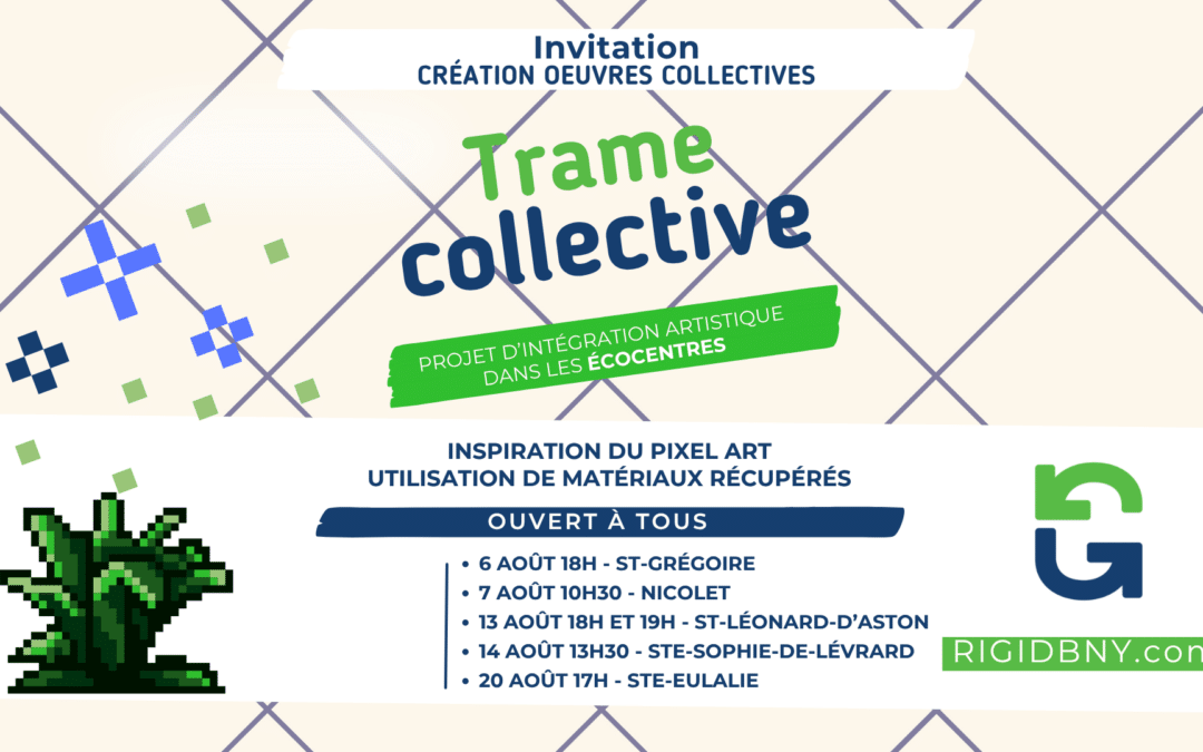 Trame collective :  de l’art participatif dans les écocentres de la Régie