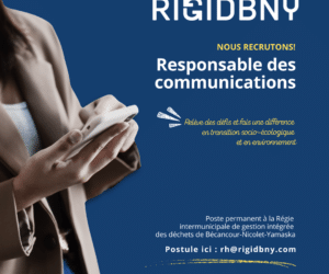 Nous recrutons : Responsable des communications